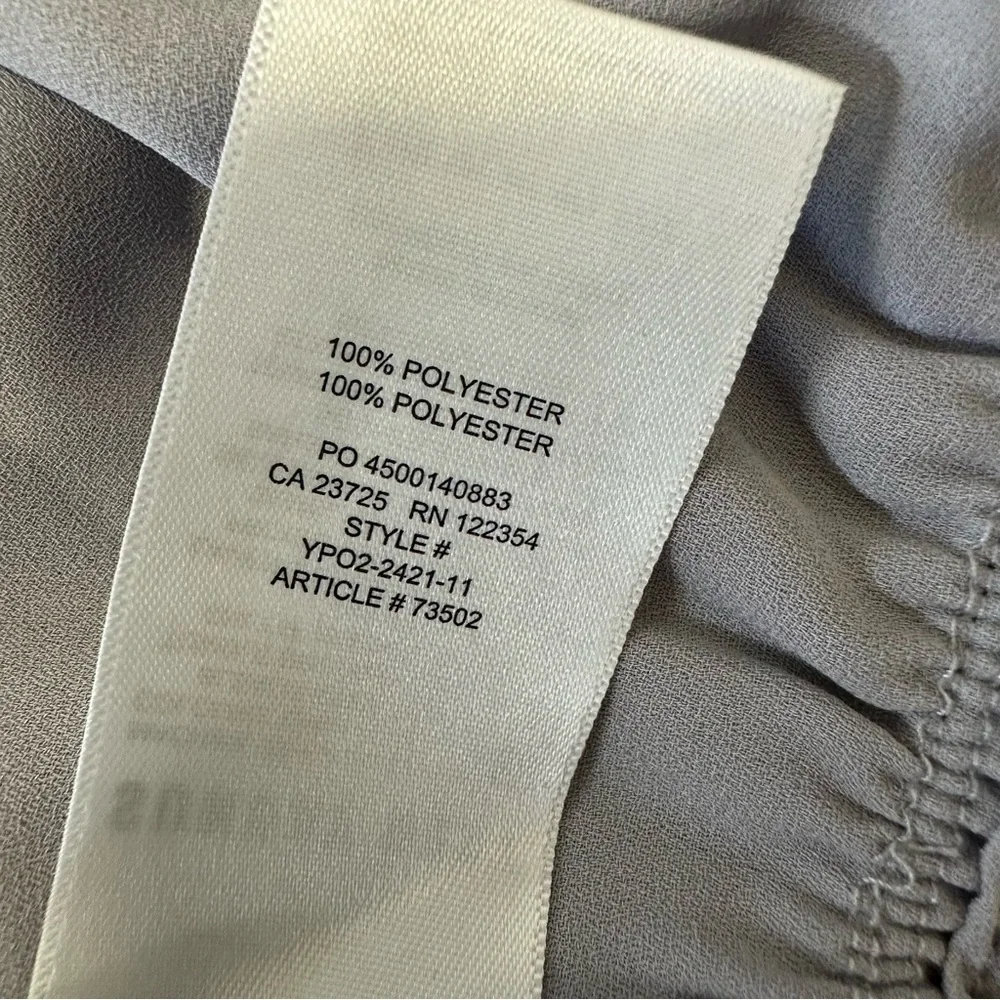 Sunday Best Kimberly Tie Front Blouse Large Lilac Grey NWT Aritzia - Picture 5 of 10